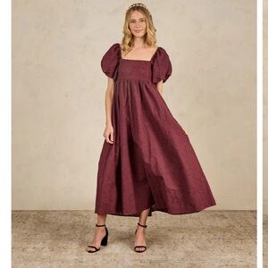 Nora Lee - OCEANE dress in “fig” size XL